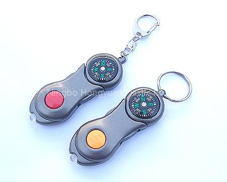keychain with compass