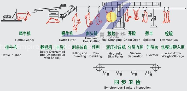 The cattle ,sheep,pig and poultry slaughter equipment