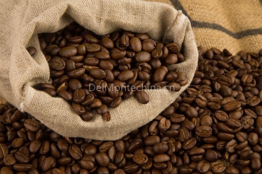 A bowl of fresh coffee beans