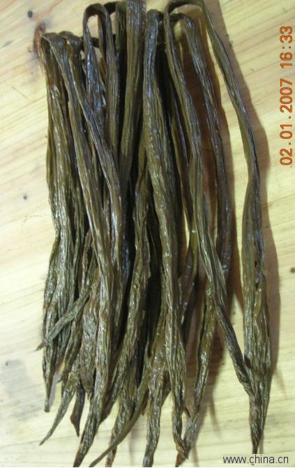 the dried black-bean curd sticks