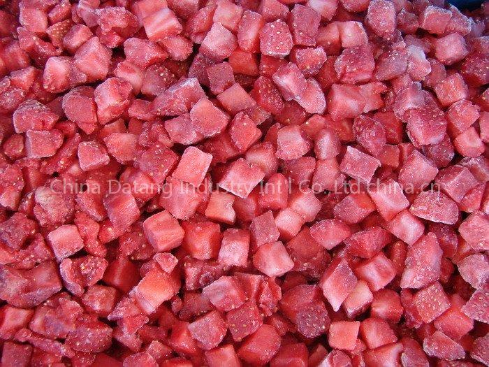 frozen strawberry diced