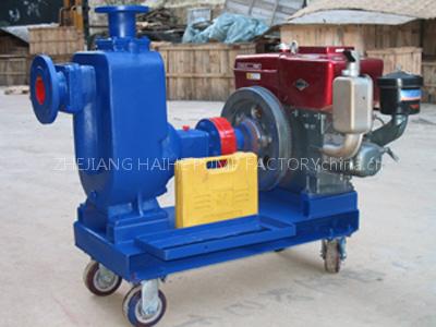 no clogging self priming sewage pump