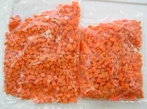 Frozen diced carrots