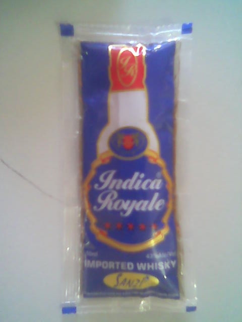 India Whisky In Laminated Pouches
