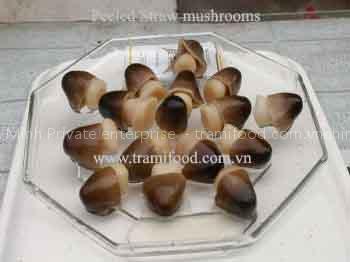 Canned Straw Mushroom Peel and UnPeel