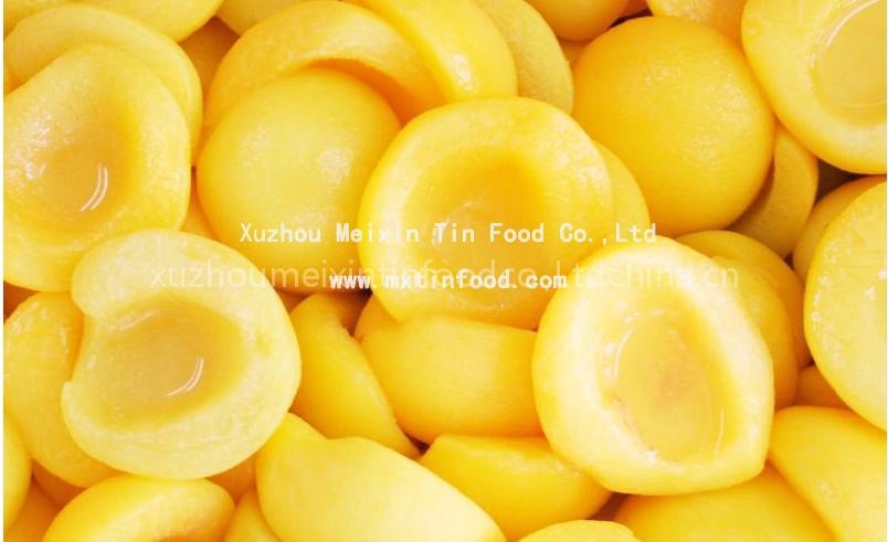 canning yellow peach