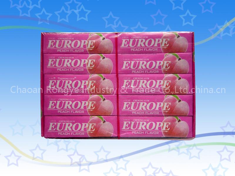 Peach Flavor Gum