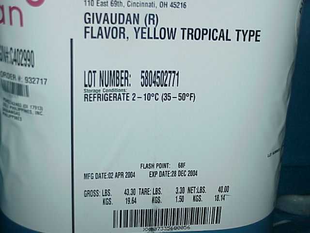 Philippines Yellow Tropical Flavour - Natural
