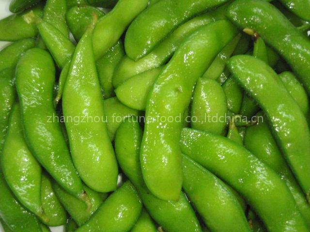 frozen green soy bean pod blanched quality A,IQF edamame
