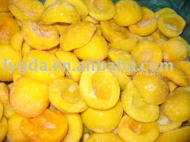 Frozen steam yellow peach
