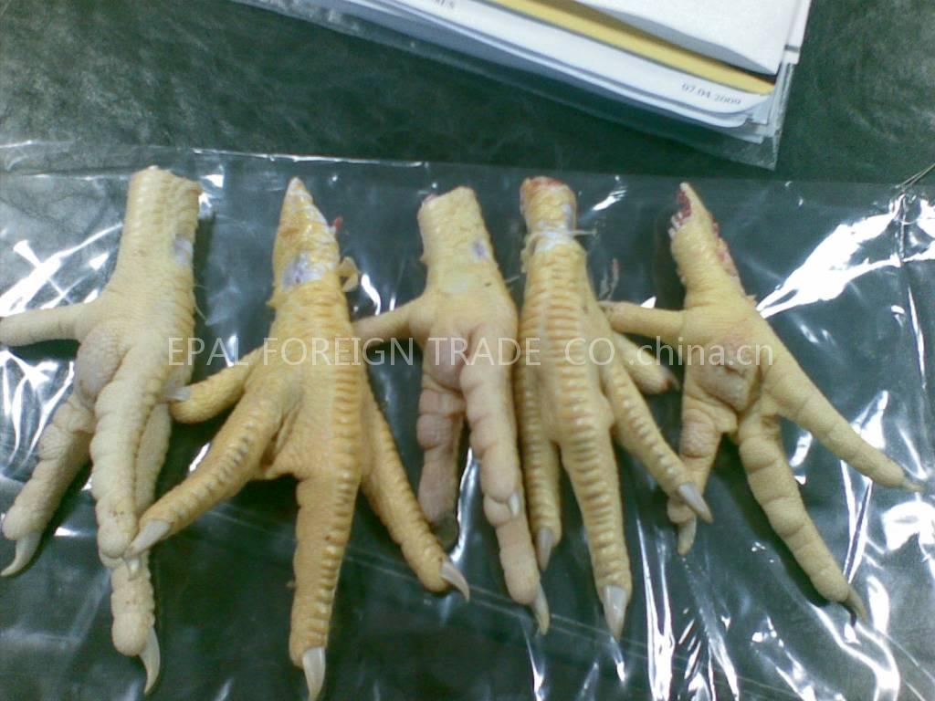 chicken paws / feer Unprocessed processed