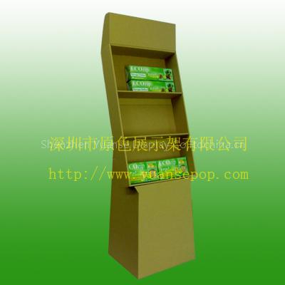 paper display stand for toothpaste and toothbursh