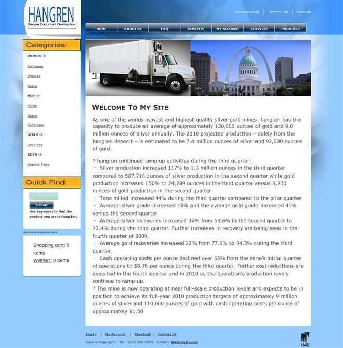 Shopping Mall Website for sale