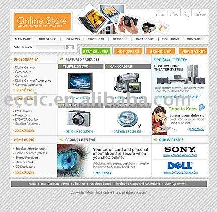 Digital Products E-commerce Website Design Service