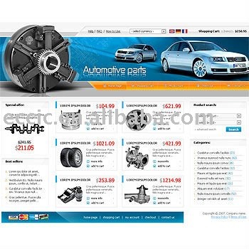 Low Cost Automotive Parts Ecommerce Website Design Service