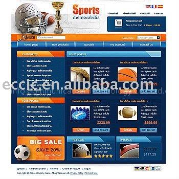 Creative Sport E-commerce Website Designing