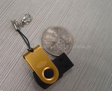 USB2.0 Flash Drive, Mini Swivel USB Flash